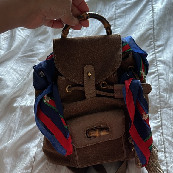 Gucci backpack  brown leather small version - Picture 3 of 10